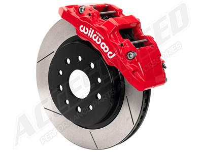 Wilwood 140-17760-R AERO6-DM Front 13.38" Big Brake Kit Red Slotted for 2013-2018 Ram 1500