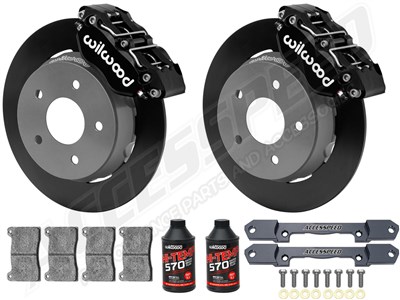 Wilwood Front UTV Big Brake Kit Combo with Fluid, Black, 2022-up Polaris RZR Turbo & Pro R 5-Lug