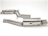 BBE FBMW-0250 Cat-Back Exhaust 3" Single Side Twin Round Tips for 1996-1998 BMW 328i, 328is / BBE FBMW-0250 BMW 328i, 328is Cat-Back Exhaust