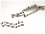 BBE FBMW-0530 Cat-Back Exhaust 3" Single Side Twin Round Tips for 1983-1991 BMW 325 & 325is / BBE FBMW-0530 BMW 325 & 325is Cat-Back Exhaust