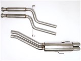 BBE FBMW-1300 Cat-Back Exhaust 3" Single Side Twin Round Rolled-Edge Tips for 1988-1995 BMW M5 E-34 / BBE FBMW-1300 BMW M5 E-34 Cat-Back Exhaust