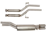 BBE FBMW-1700 Cat-Back Exhaust 3" Single Side Twin Round Rolled-Edge Tips for 1987-1989 BMW M6 E-24 / BBE FBMW-1700 BMW M6 E-24 Cat-Back Exhaust