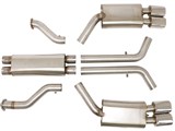 BBE FCOR-0010 3" Cat-Back Exhaust 4-1/2" Quad Rolled Oval Tips for 1992-1995 Corvette C4 ZR1 / BBE FCOR-0010 Corvette C4 ZR1 Cat-Back Exhaust