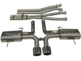 BBE FDOM-0325 Cat Back with X-Pipe 4-1/4" Twin Round Tips for 2011-2015 Cadillac CTS-V Coupe / BBE FDOM-0325 Cadillac CTS-V Cpe Cat-Back Exhaust