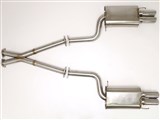 BBE FPIM-0005 2.5" Cat-Back Exhaust 3" Quad Round Rolled-Edge Tips for 1990-1996 Nissan 300ZX Turbo / BBE FPIM-0005 Nissan 300ZX Turbo Cat-Back Exhaust