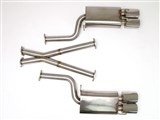 BBE FPIM-0035 2.5" Cat-Back Exhaust 4-1/2" Quad Rolled Oval Tips for 1990-1996 Nissan 300ZX Turbo / BBE FPIM-0035 Nissan 300ZX Turbo Cat-Back Exhaust