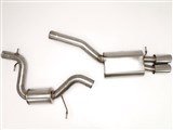 BBE FPIM-0225 Stealth Cat-Back Exhaust 3-1/2" Single Side Twin Round Tips for 2006-2009 VW MK5 Jetta / BBE FPIM-0225 VW MK5 Jetta GLI Cat-Back Exhaust