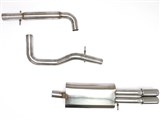 BBE FPIM-0275 2.5" Cat-Back Exhaust 3" Single Side Twin Round Tips for 2003-2005 VW MK4 Jetta / BBE FPIM-0275 VW MK4 Jetta Cat-Back Exhaust