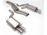 BBE FPIM-0545 Stealth Cat-Back Exhaust 3-1/2" Quad Round Tips for 2010-2016 Audi S4 Quattro B8 / BBE FPIM-0545 Audi S4 Quattro B8 Cat-Back Exhaust