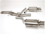 BBE FPIM-0547 Sport Cat-Back Exhaust 3-1/2" Quad Round Tips for 2010-2016 Audi S4 Quattro B8 / BBE FPIM-0547 Audi S4 Quattro B8 Cat-Back Exhaust