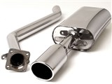 BBE FPOR-0550 Cat-Back Exhaust 4-1/2" Single Oval Rolled-Edge Tip for 1983-1989 Porsche 944 / BBE FPOR-0550 Porsche 944 Cat-Back Exhaust