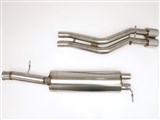 BBE FTRU-0561 True Dual Cat-Back Exhaust 4" Single Side Twin Round Tips for 2009 Hummer H2 / BBE FTRU-0561 Hummer H2 Cat-Back Exhaust