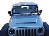 RK Sport 48011000 Ram Air Hood with Fiberglass fits 2007-2012 Jeep Wrangler / RK Sport 48011000 Ram Air Hood - FG