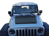 RK Sport 48011010 Ram Air Hood with Carbon Fiber Blister fits 2007-2012 Jeep Wrangler / RK Sport 48011010 Ram Air Hood - CF Blister