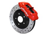 Wilwood 140-17671-DR SLC56 Front Caliper & Rotor Kit with Lines, Red, 2005-2013 Corvette C6 / Wilwood 140-17671-DR SLC56 Front Caliper Rotor Kit