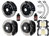 Wilwood TX6R Front & TX4R Rear 16" Big Brake Kit Drilled Black W/Lines & Fluid for 2000-2006 GM 1500 / 2000-2006 GM 1500 Wilwood Front & Rear Brake Kit