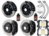 Wilwood TX6R Front & TX4R Rear 16" Big Brake Kit Drilled Black W/Lines & Fluid for 2007-2018 GM 1500 / 2007-2018 GM Truck SUV Wilwood Front & Rear Brakes